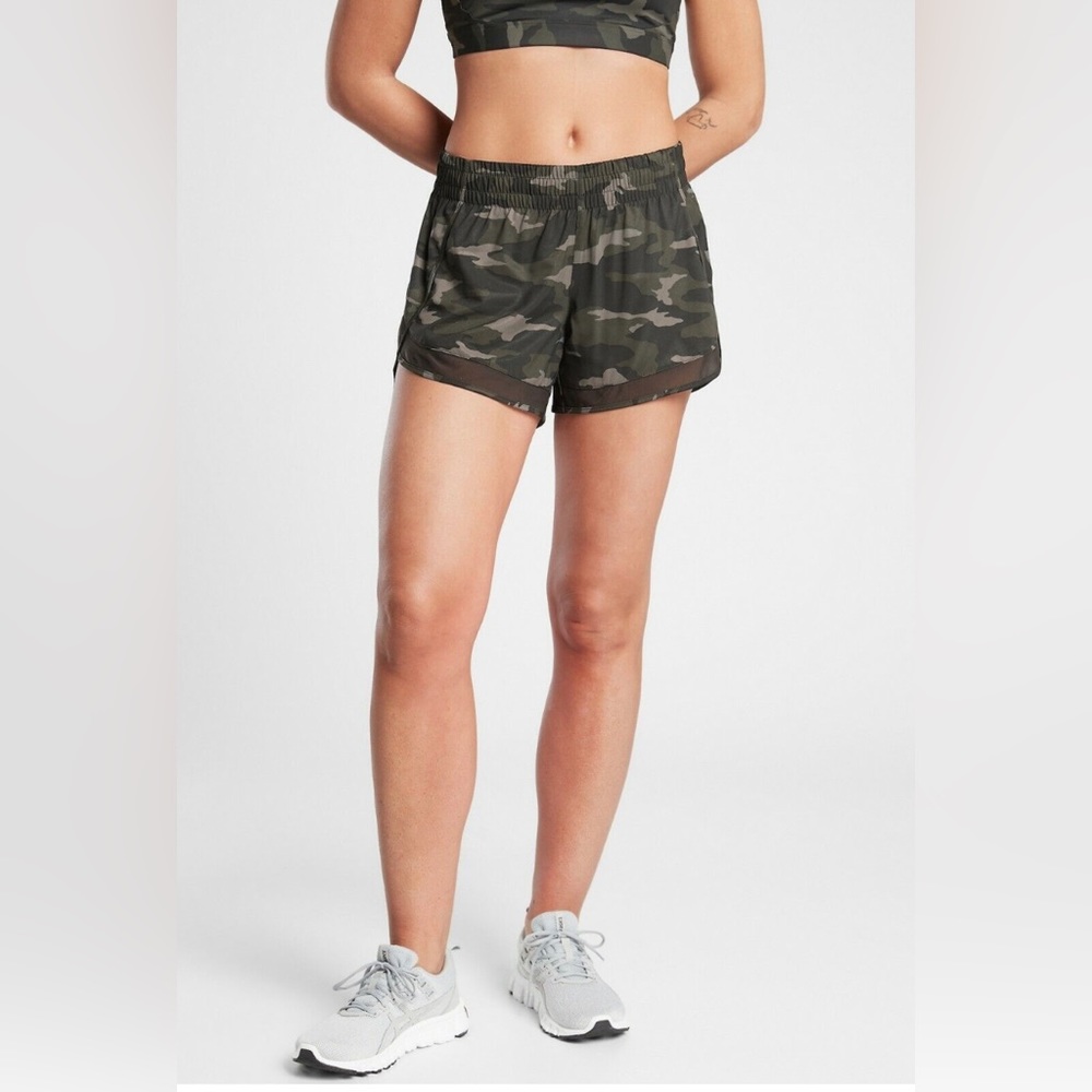 Athleta MESH RACER RUN SHORT 4"